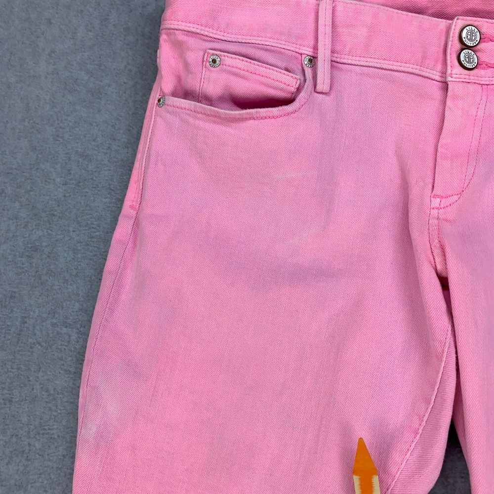 Lilly Pulitzer Worth Skinny Mini Jeans Womens 12 Pink Low Rise Stretch 40841 - Picture 15 of 16